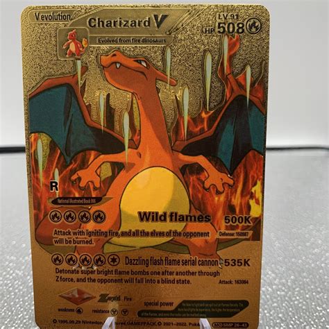 charizard v evolution gold card lv 91 price|charizard v card value.